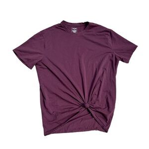 APT. 9 Purple Short Sleeve T-Shirt W/Bottom Knot Size XLT